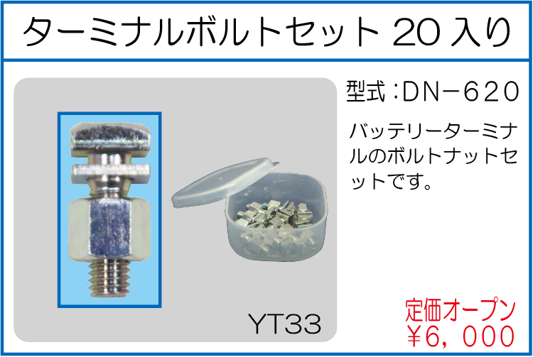 DN-620 ターミナルボルトセット 20入り